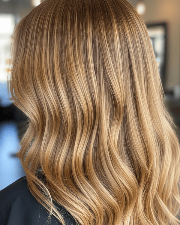 Balayage hair coloring