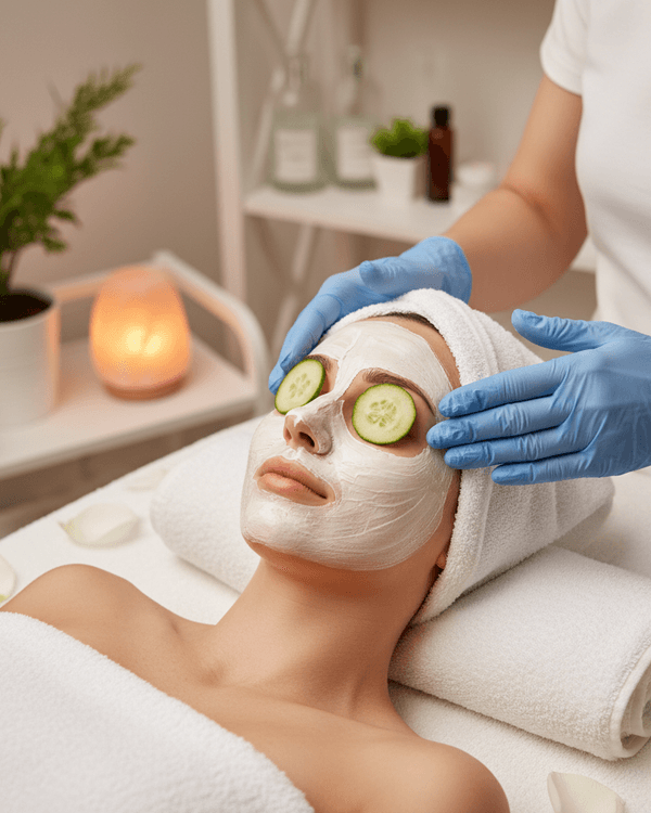 Relaxing facial treatment